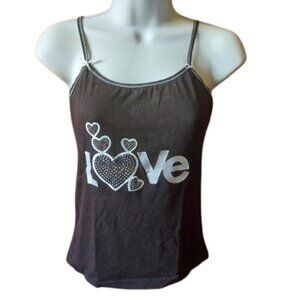Black Camisole Top Size Medium  (Fits Smal)